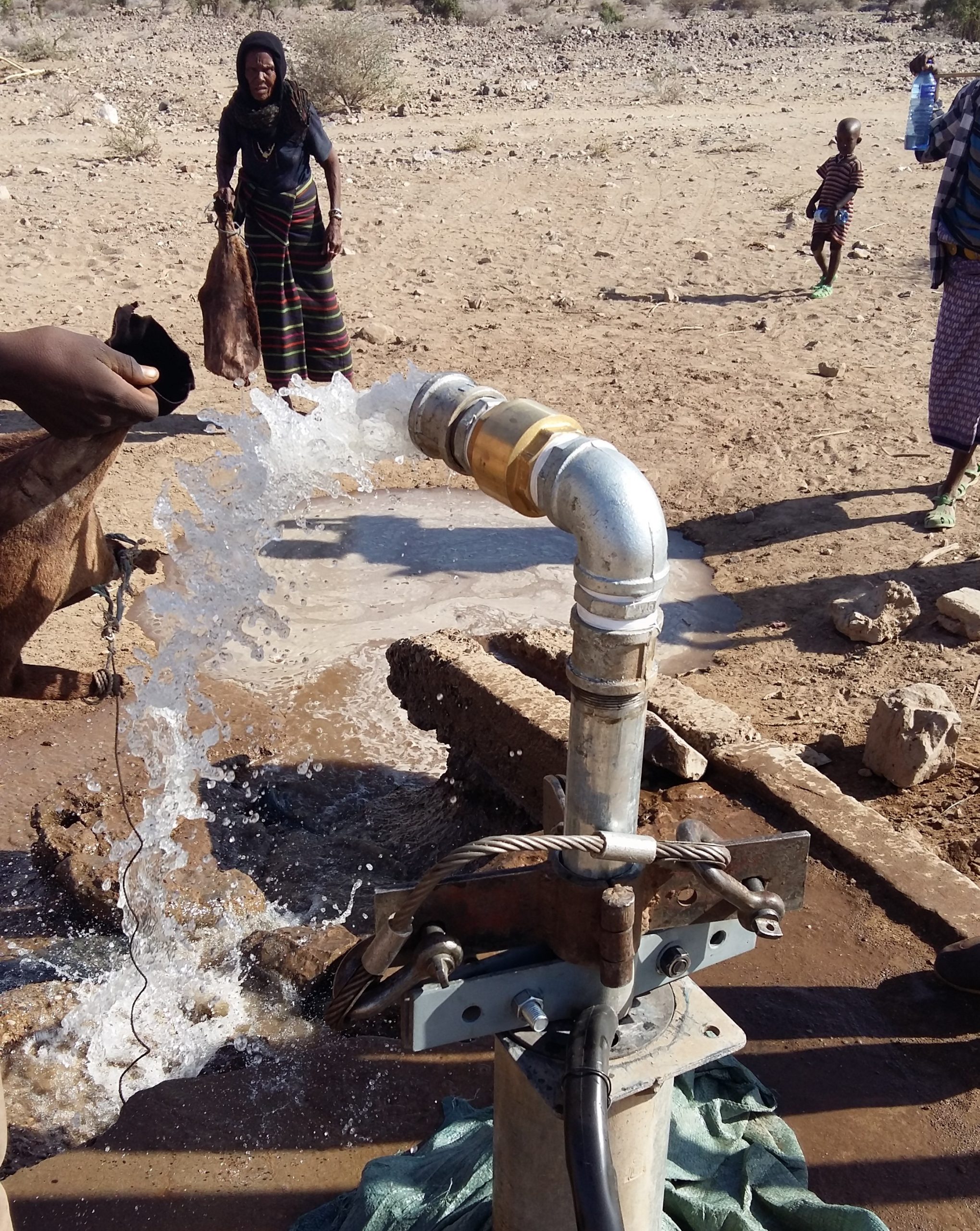Solar water pump installation in Ethiopia