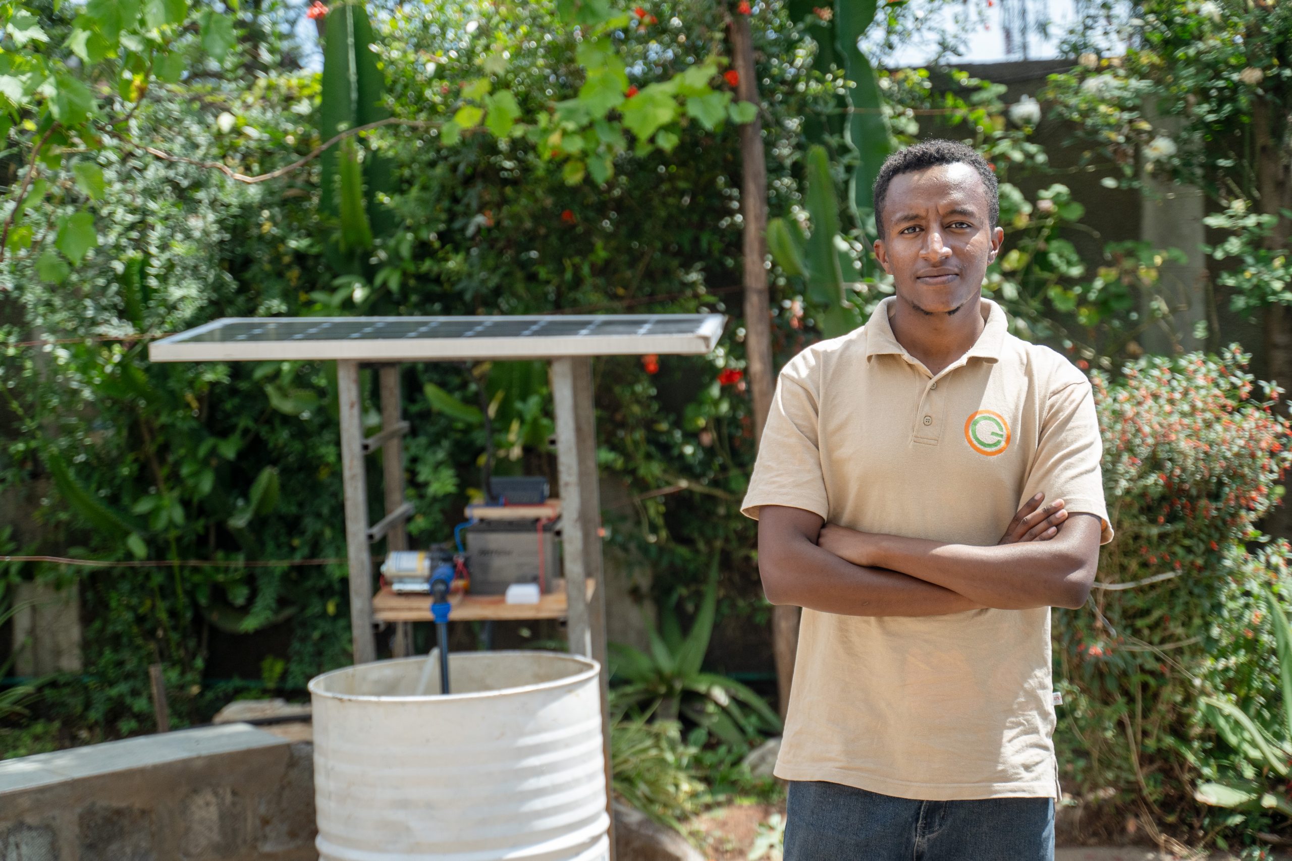 Smallholder farm irrigated by a Green Scene Energy solar water pump in Ethiopia